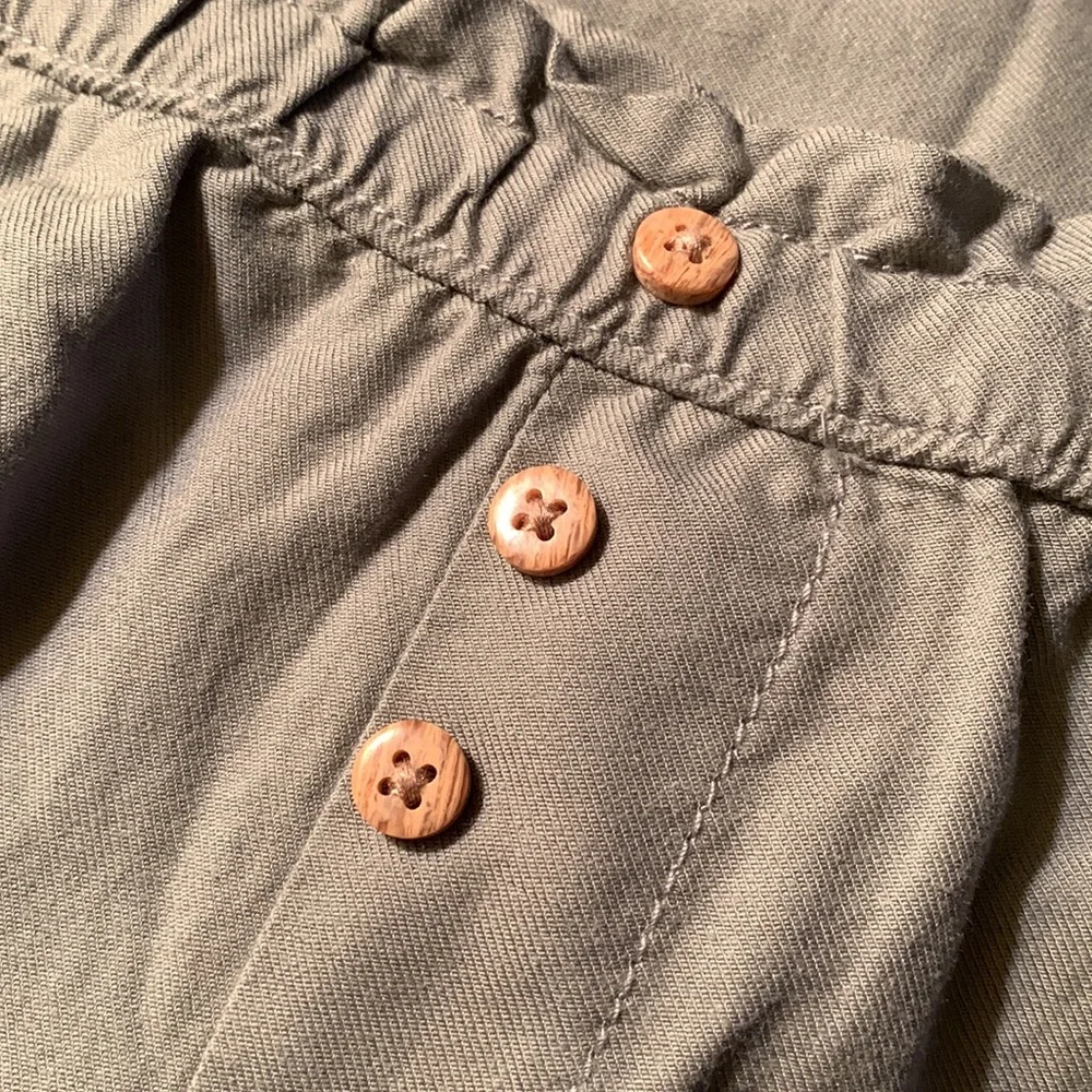 OshKosh B’gosh Toddler Girls Embroidered Pants in Olive